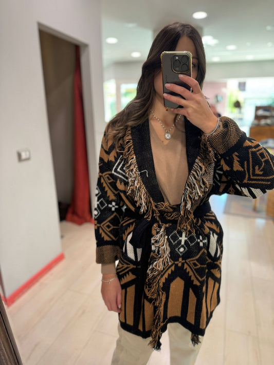 CARDIGAN JACQUARD FRANGIA SUSY MIX