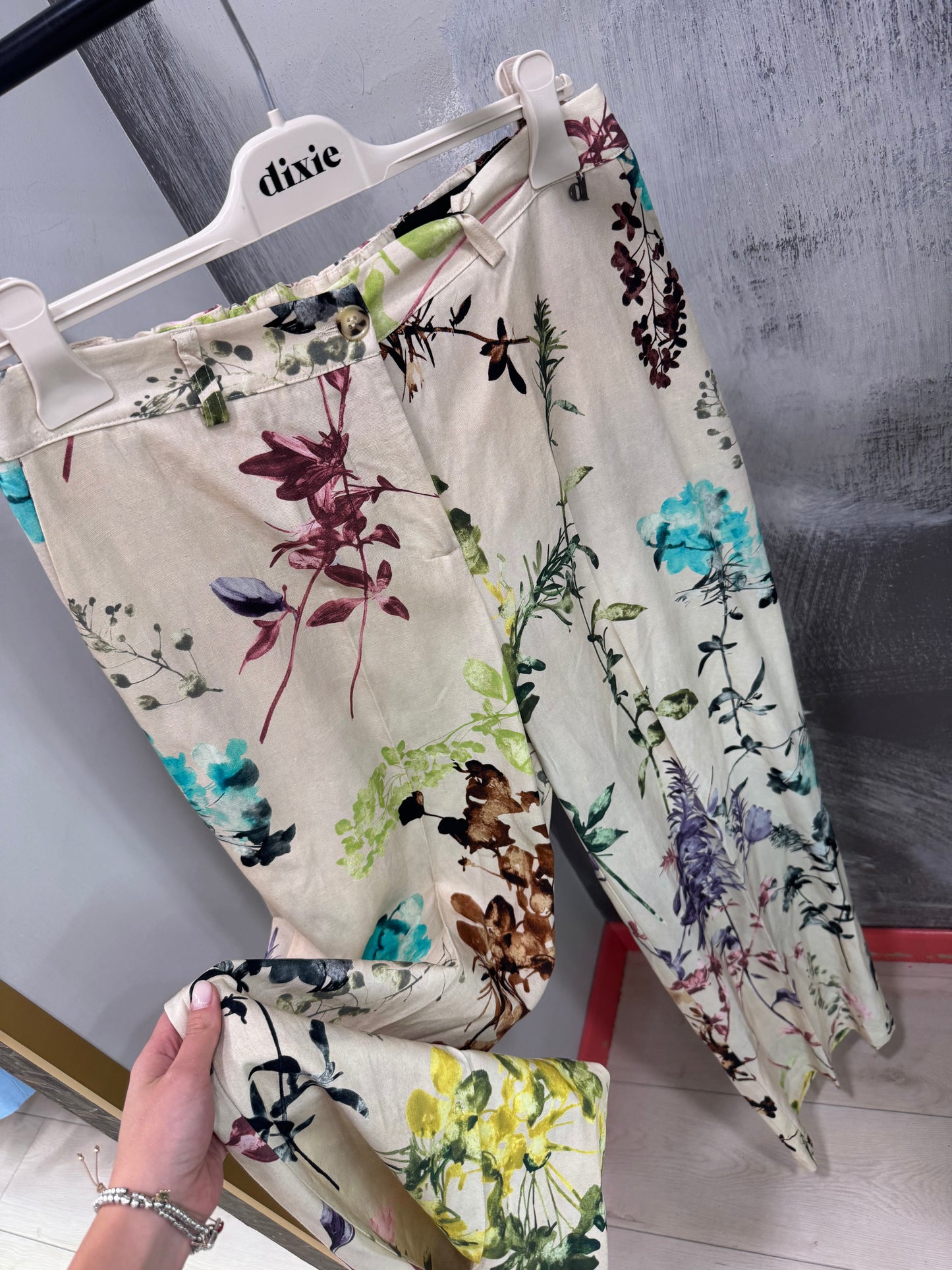 PANTALONI FLOREALI DIXIE