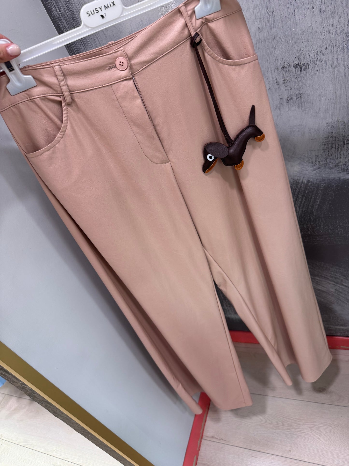 PANTALONE CIPRIA ECOPELLE TENSIONE IN