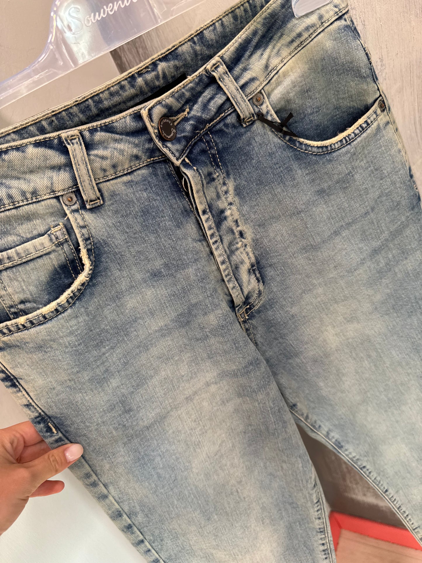 JEANS EFFETTO SLAVATO SOUVENIR