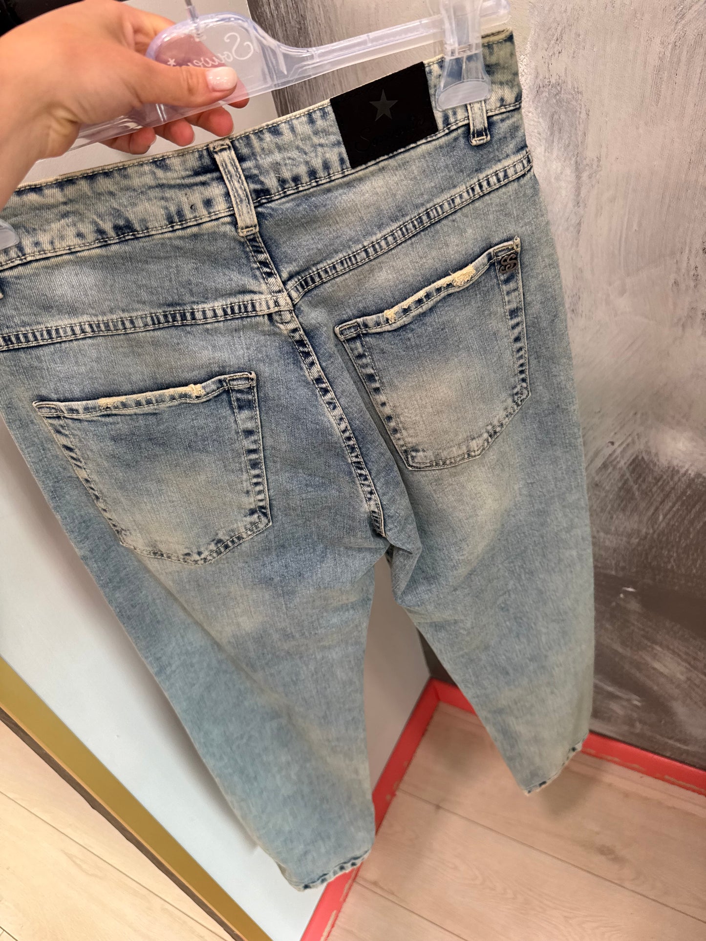 JEANS EFFETTO SLAVATO SOUVENIR