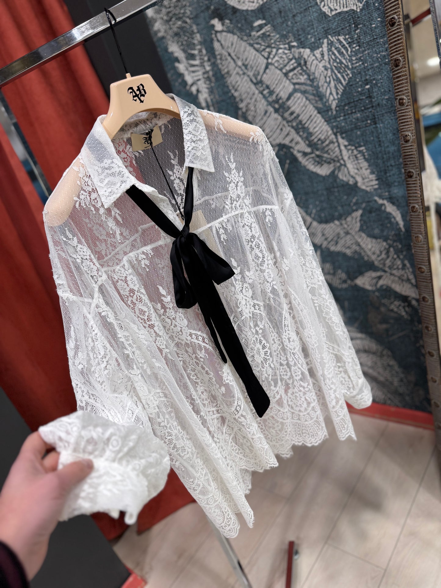 CAMICIA PIZZO ANIYEBY
