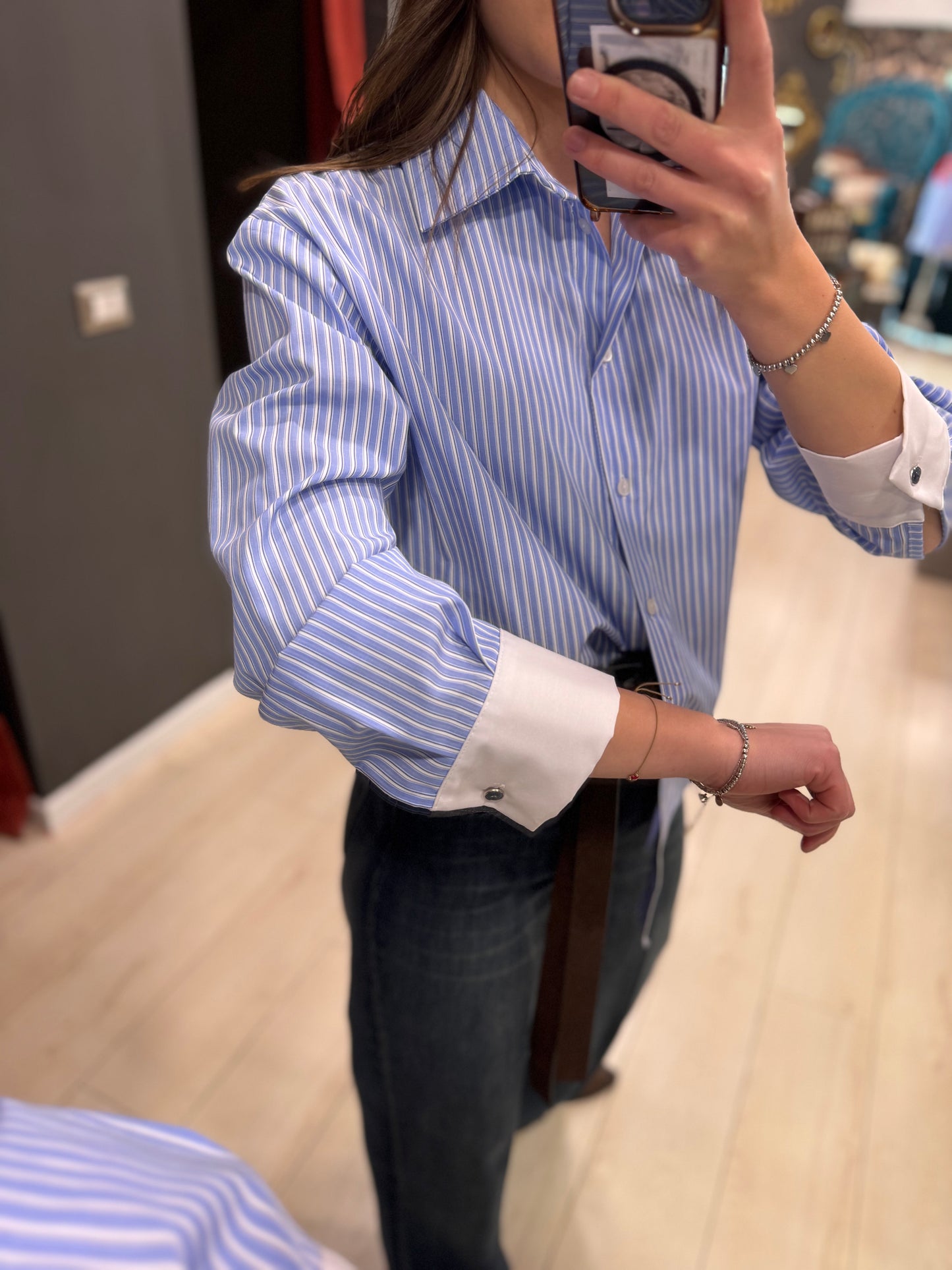 CAMICIA GESSATA POLSINO BIANCO TENSIONEIN
