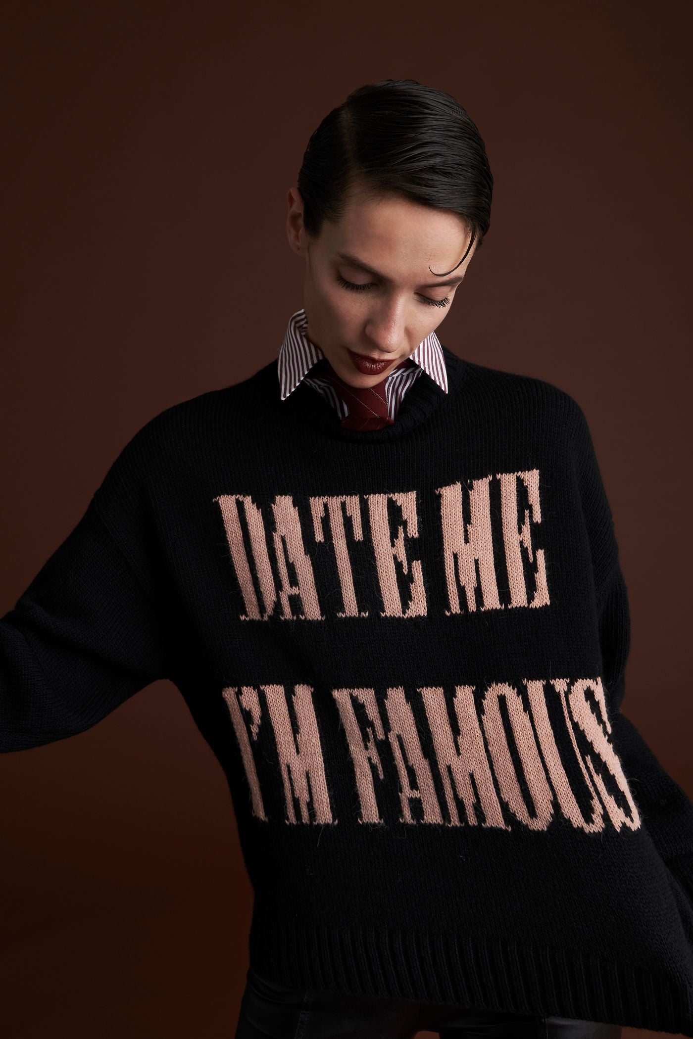 PULL NERO SCRITTA DATE ME ANIYE BY