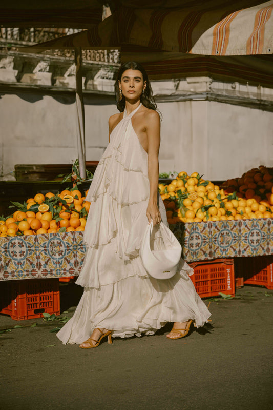 ABITO LUNGO BALZE PANNA HAVEONE