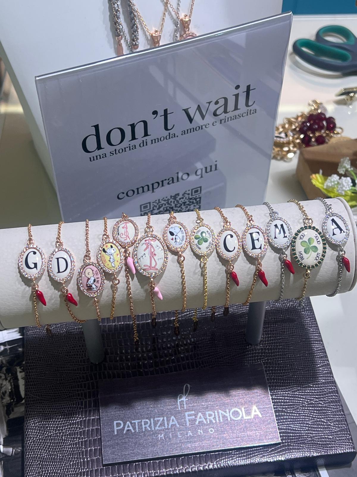 BRACCIALE MEDAGLIA ICONA IN ARGENTO 925 PATRIZIA FARINOLA MILANO