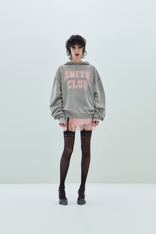 FELPA CAPPUCCIO SCRITTA ANIYE BY