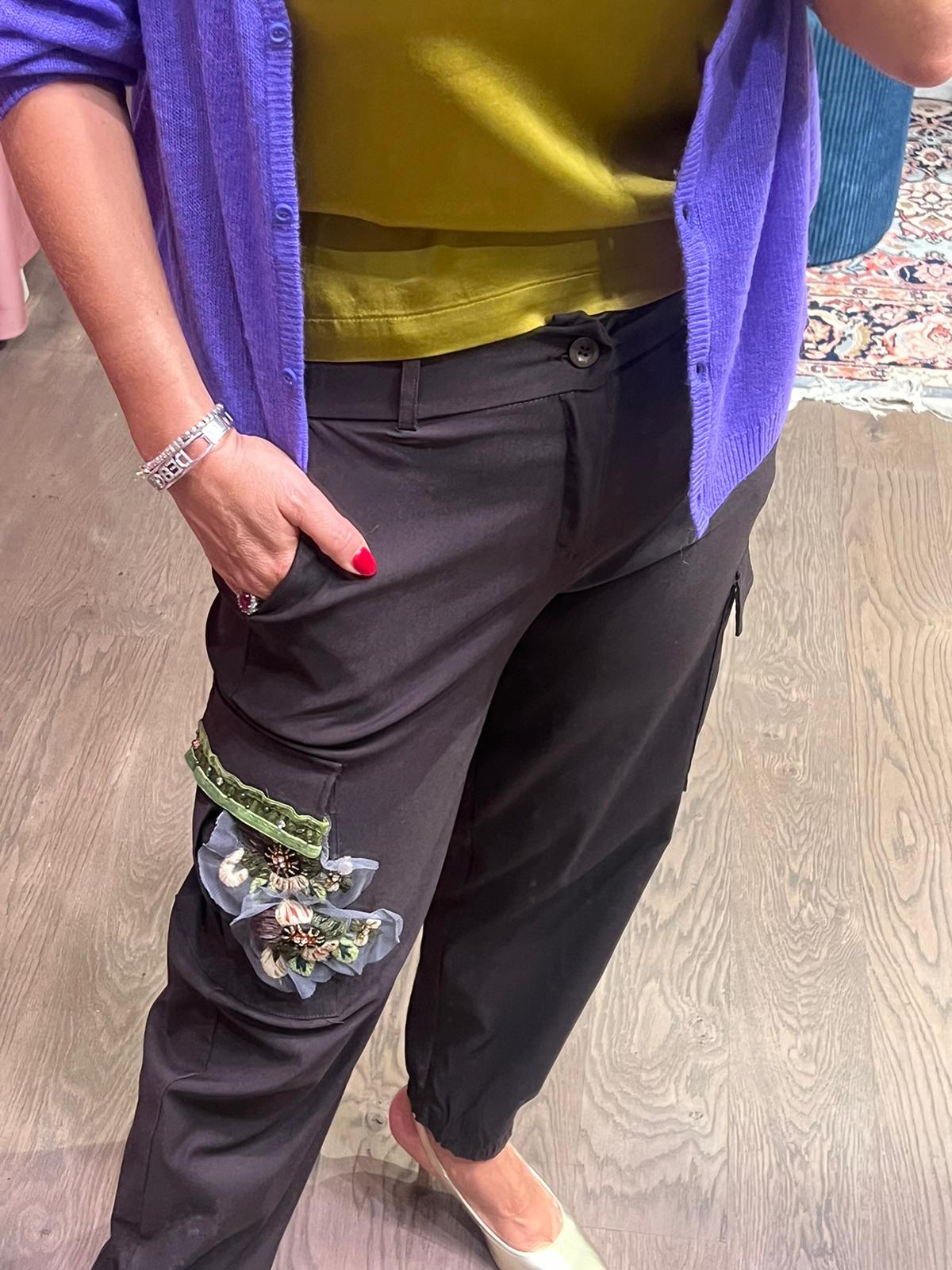 PANTALONE CARGO RICAMO DONTWAIT