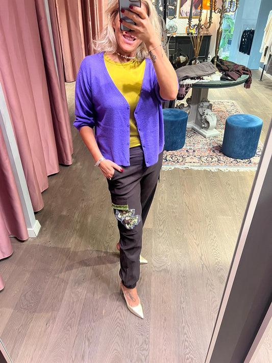 PANTALONE CARGO RICAMO DONTWAIT
