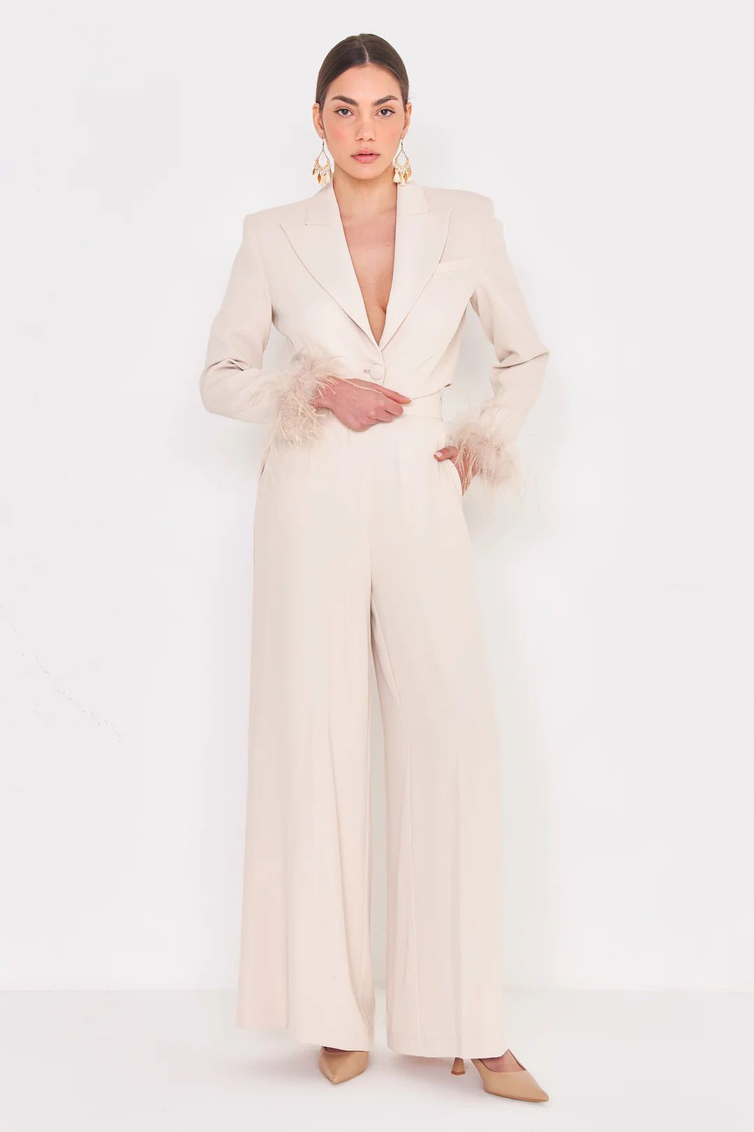 GIACCHINA CORTA CON PIUME SILENCE LIMITED