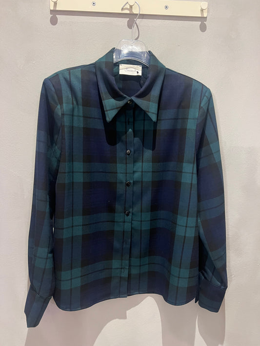 CAMICIA CHECK BLU VERDE SOUVENIR