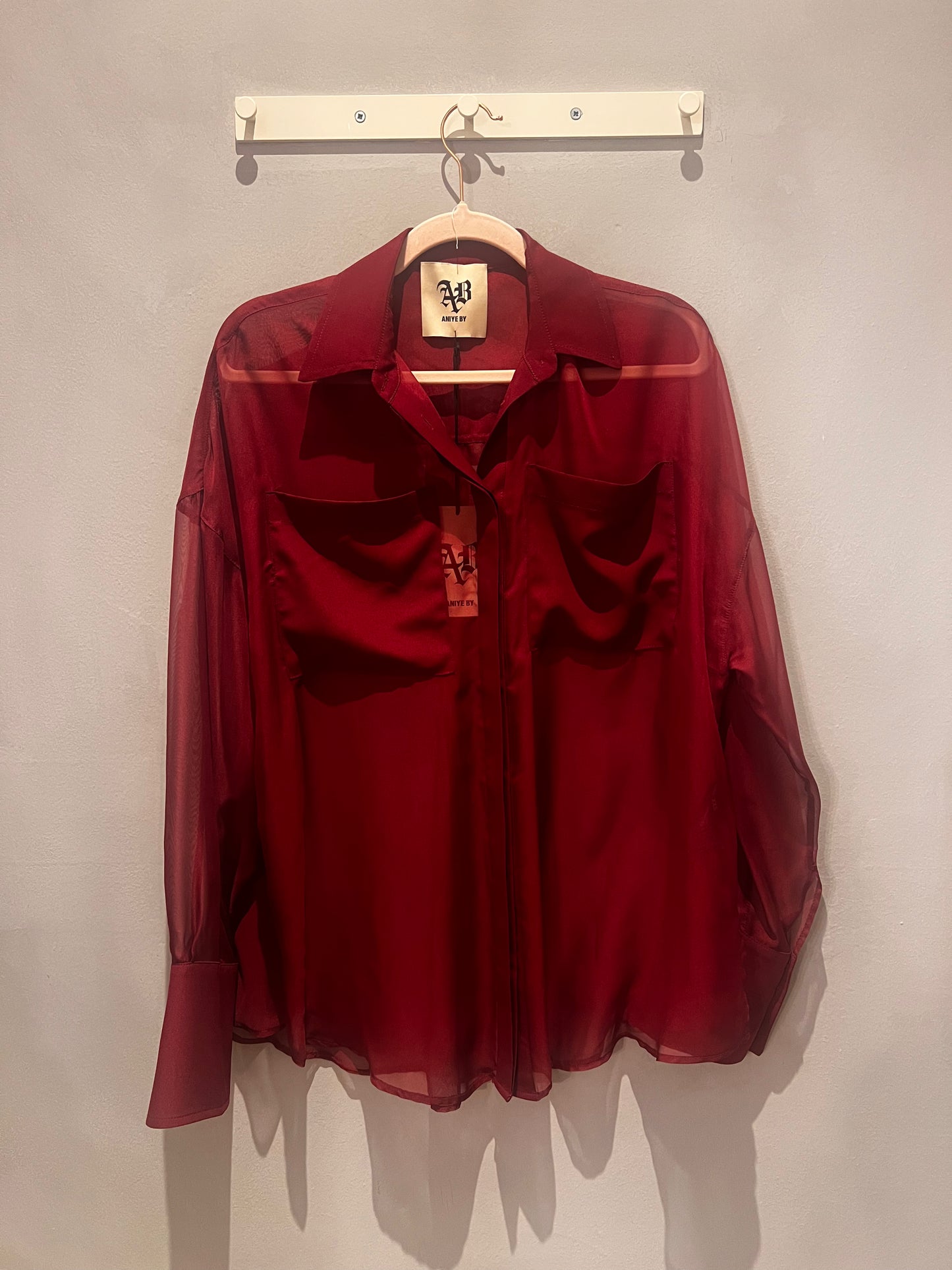 CAMICIA OVER BORDEAUX ANIYE BY