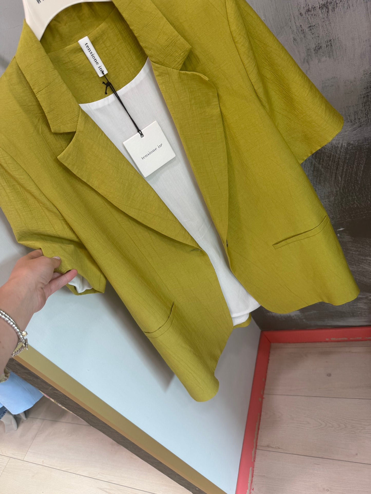 GIACCA LIME TENSIONE IN