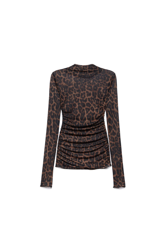 TOP MANICA LUNGA ANIMALIER ANIYE BY