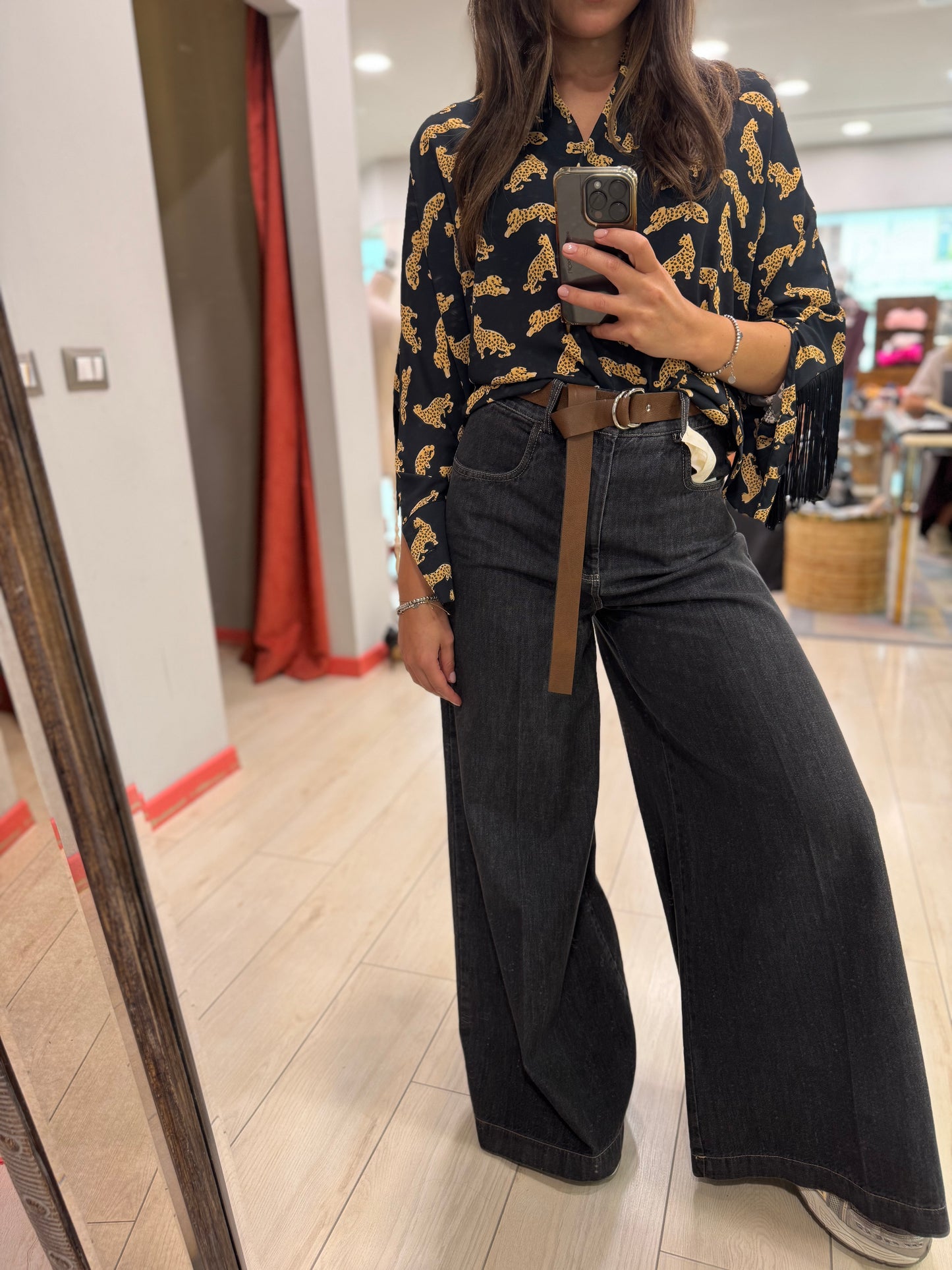 JEANS PALAZZO TENSIONEIN