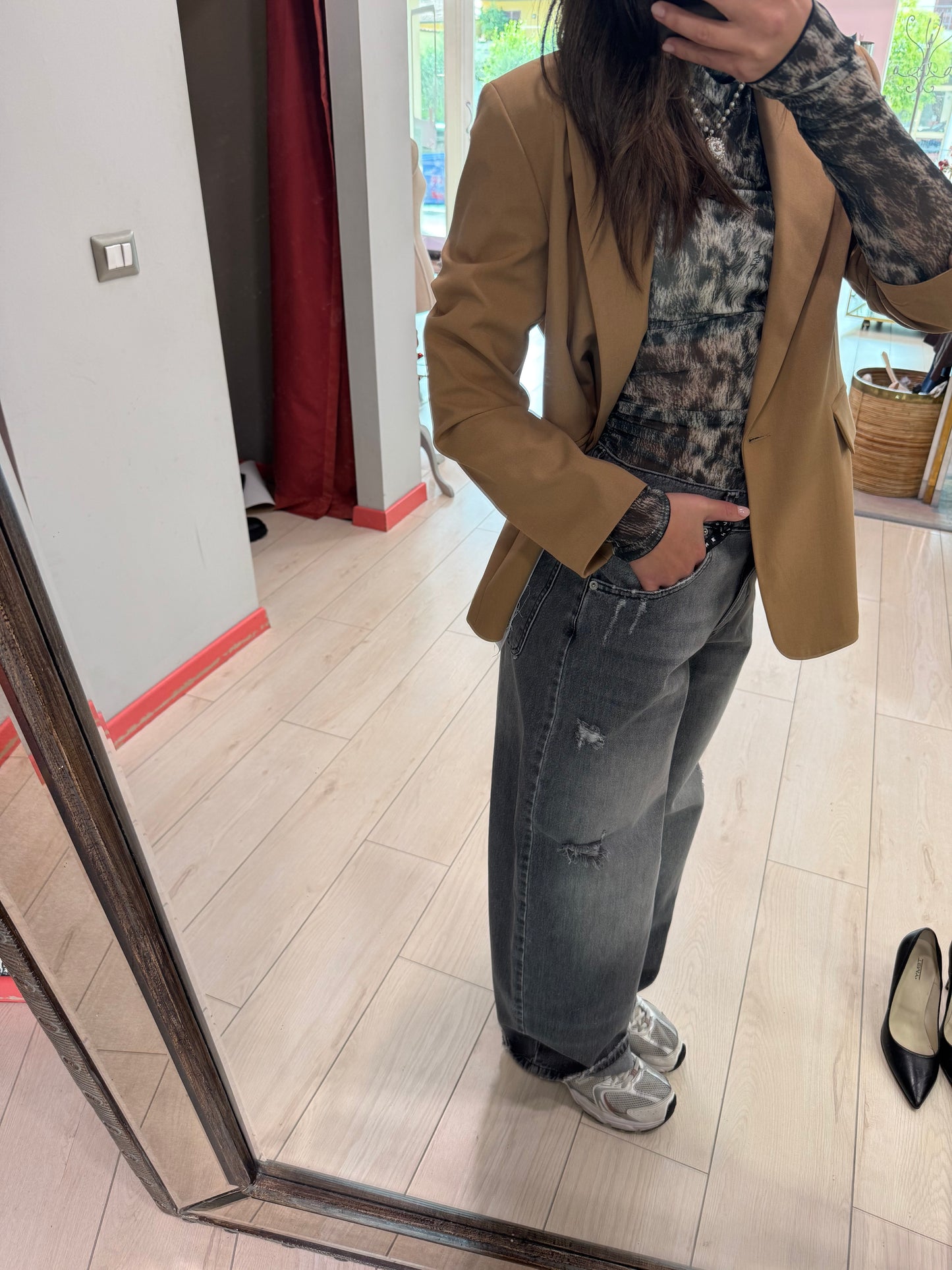 JEANS DONNA GRIGIO BELLA HAVEONE