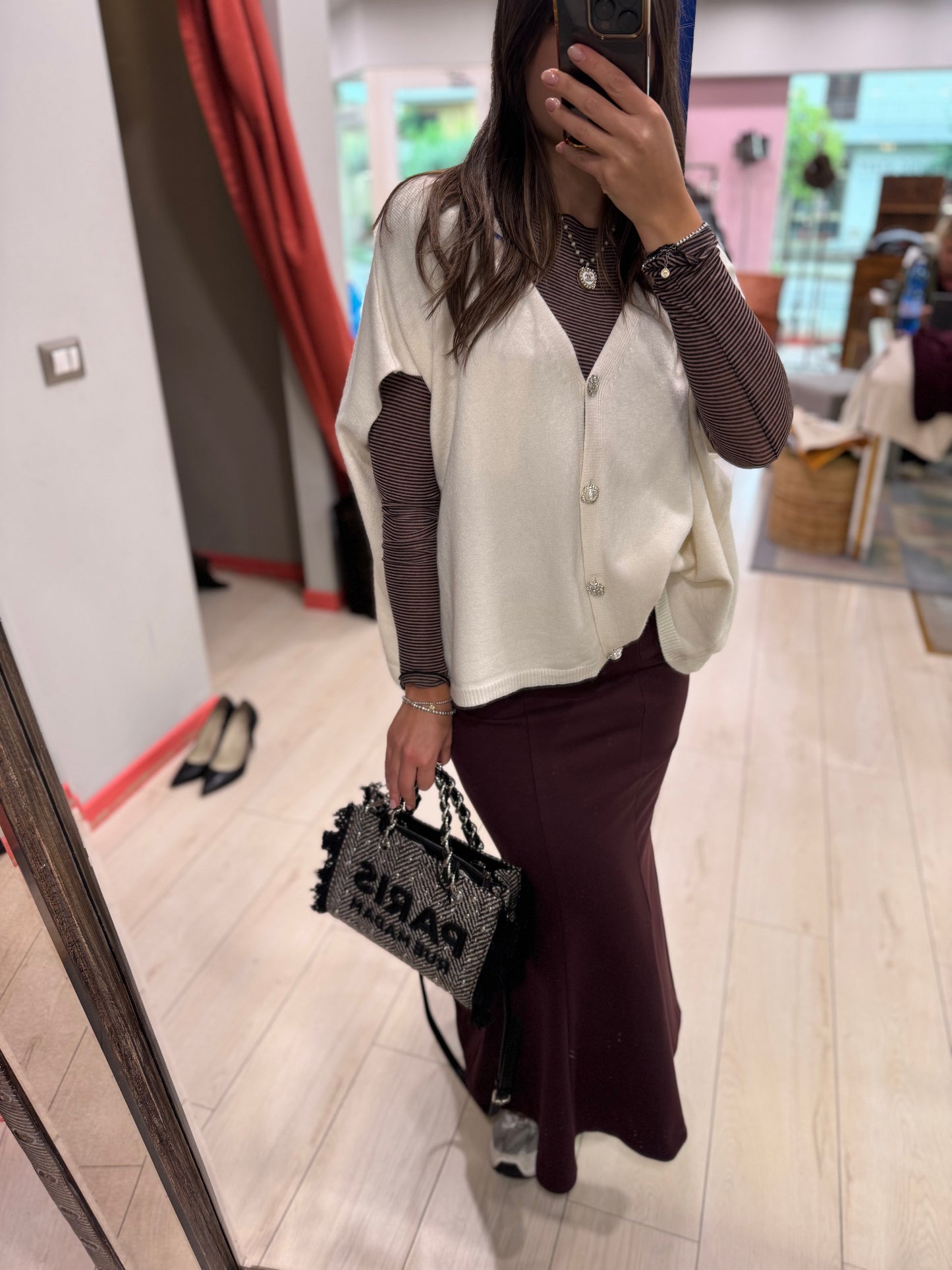 GILET GEMMA CON BOTTONI GIOIELLO DONTWAIT