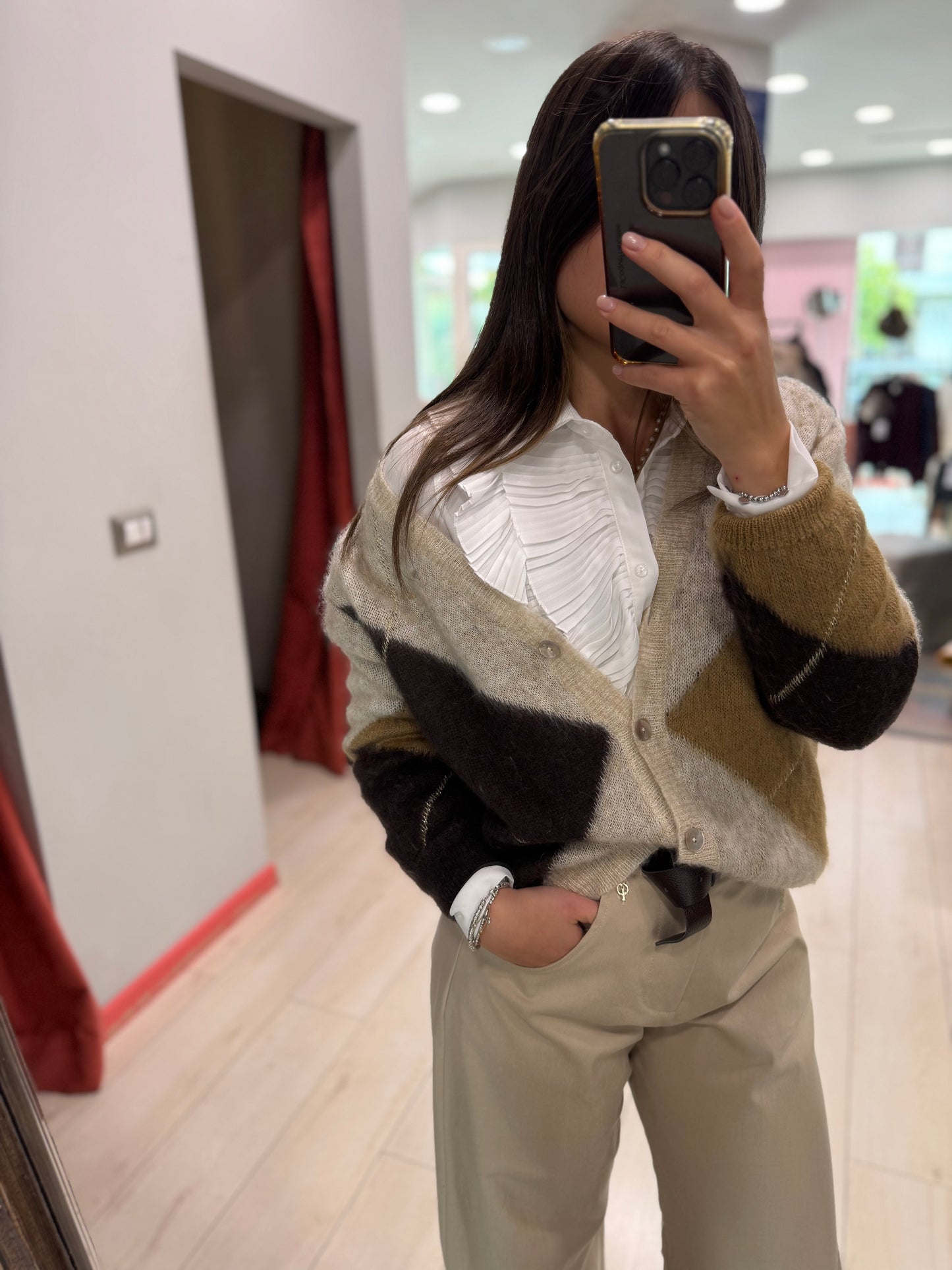 CARDIGAN QUADRO SOUVENIR