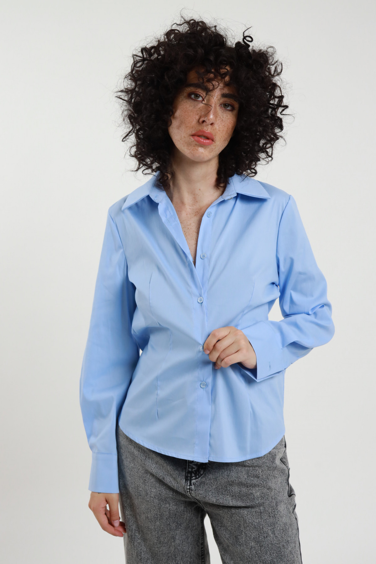 CAMICIA BOTTONE GIOIELLO SUSY MIX