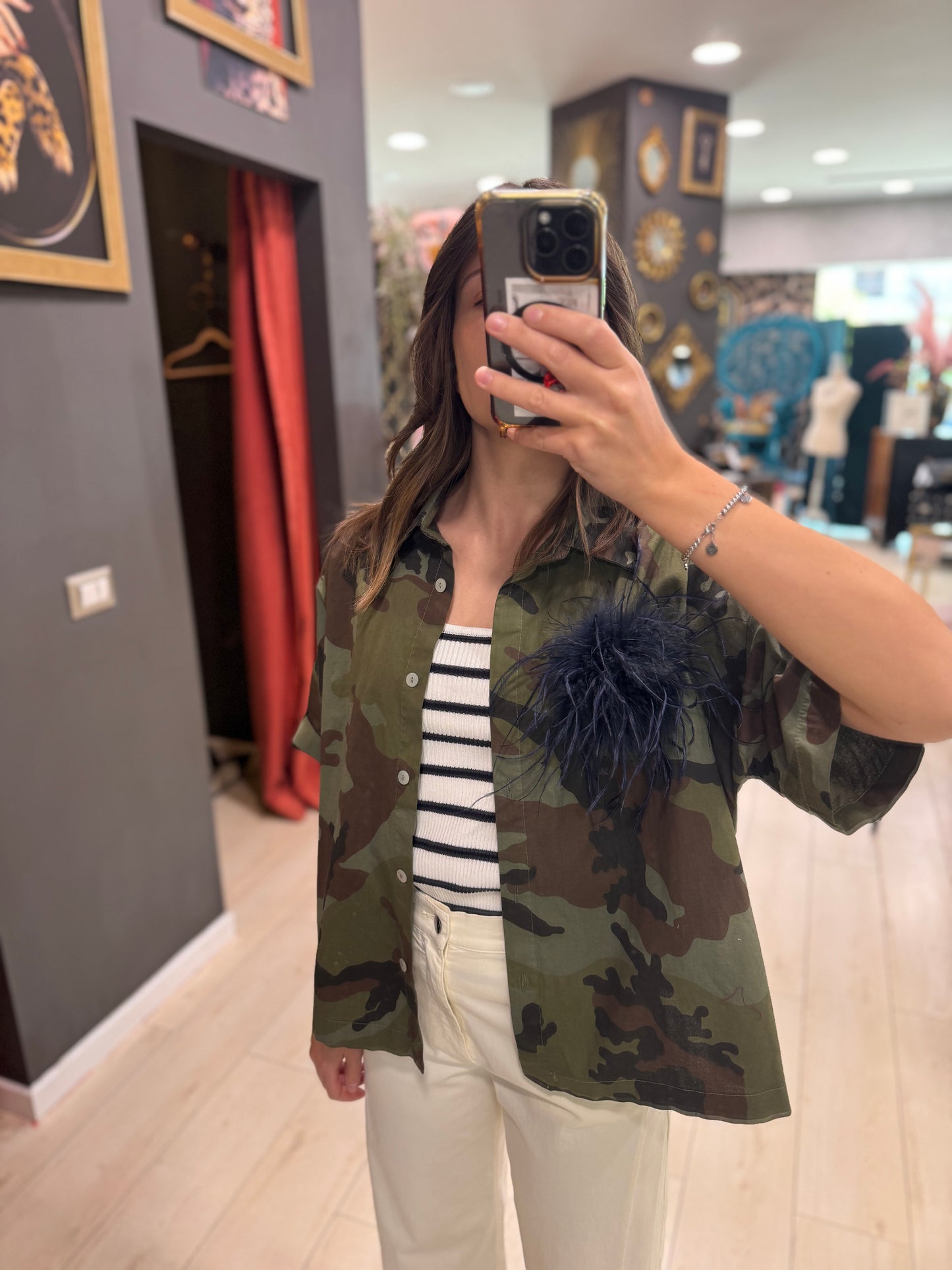 CAMICIA 1/2 MANICA CAMUFLAGE DONT WAIT
