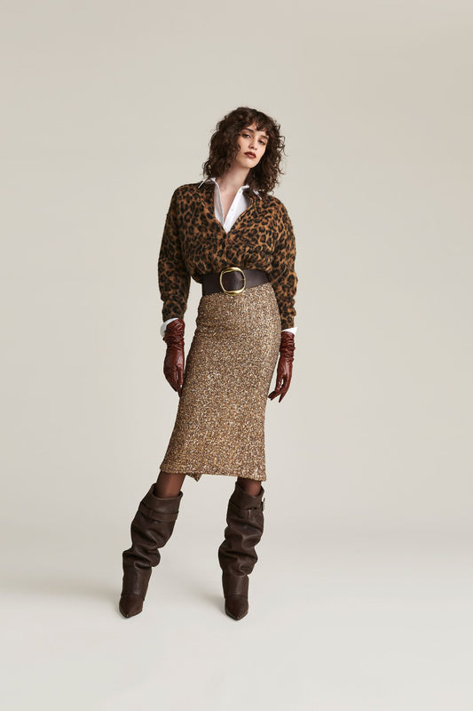 CARDIGAN MACULATO ANIYEBY