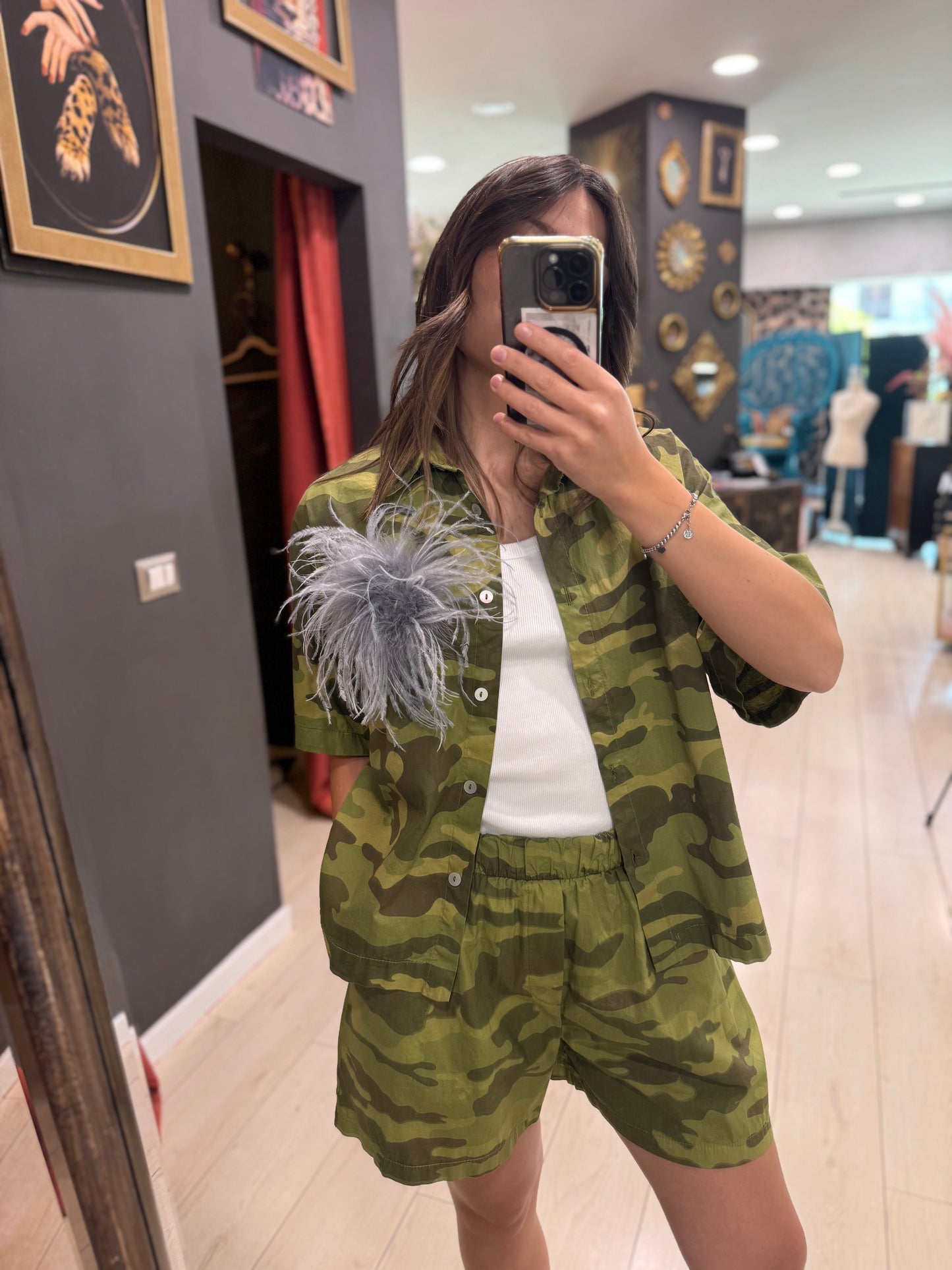 CAMICIA 1/2 MANICA CAMUFLAGE DONT WAIT
