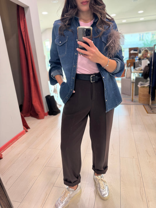 PANTALONE PUNTO MILANO MARRONE