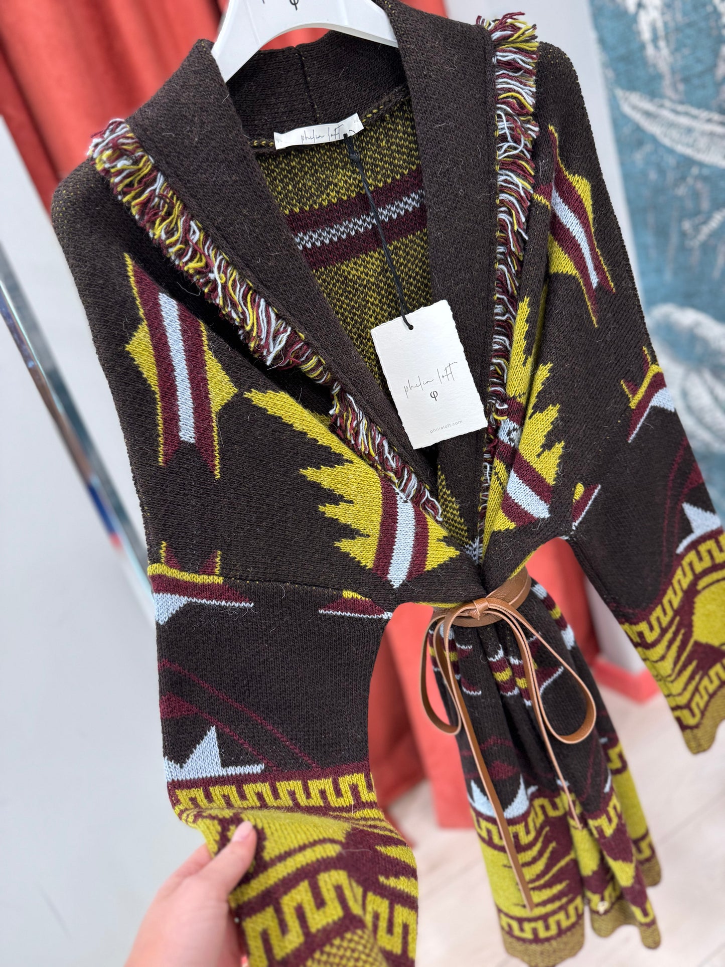 CARDIGAN JACQUARD PHILIA LOFT