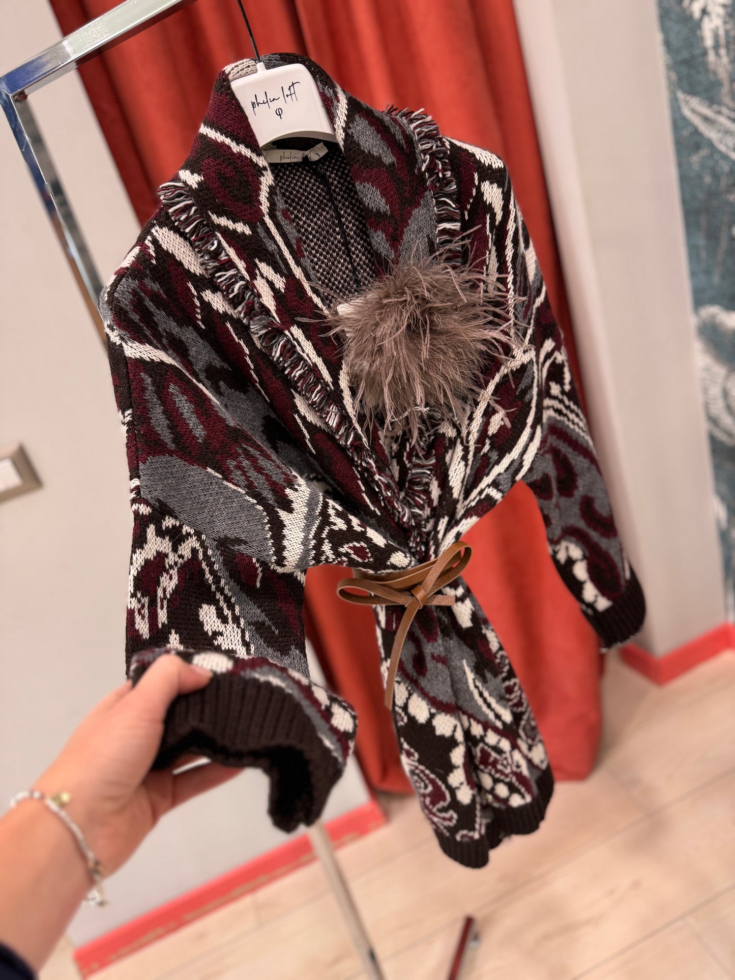 CARDIGAN JACQUARD PHILIA LOFT