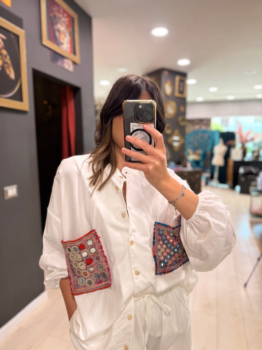 CAMICIA OVER ‘LUNA’ SOUVENIR