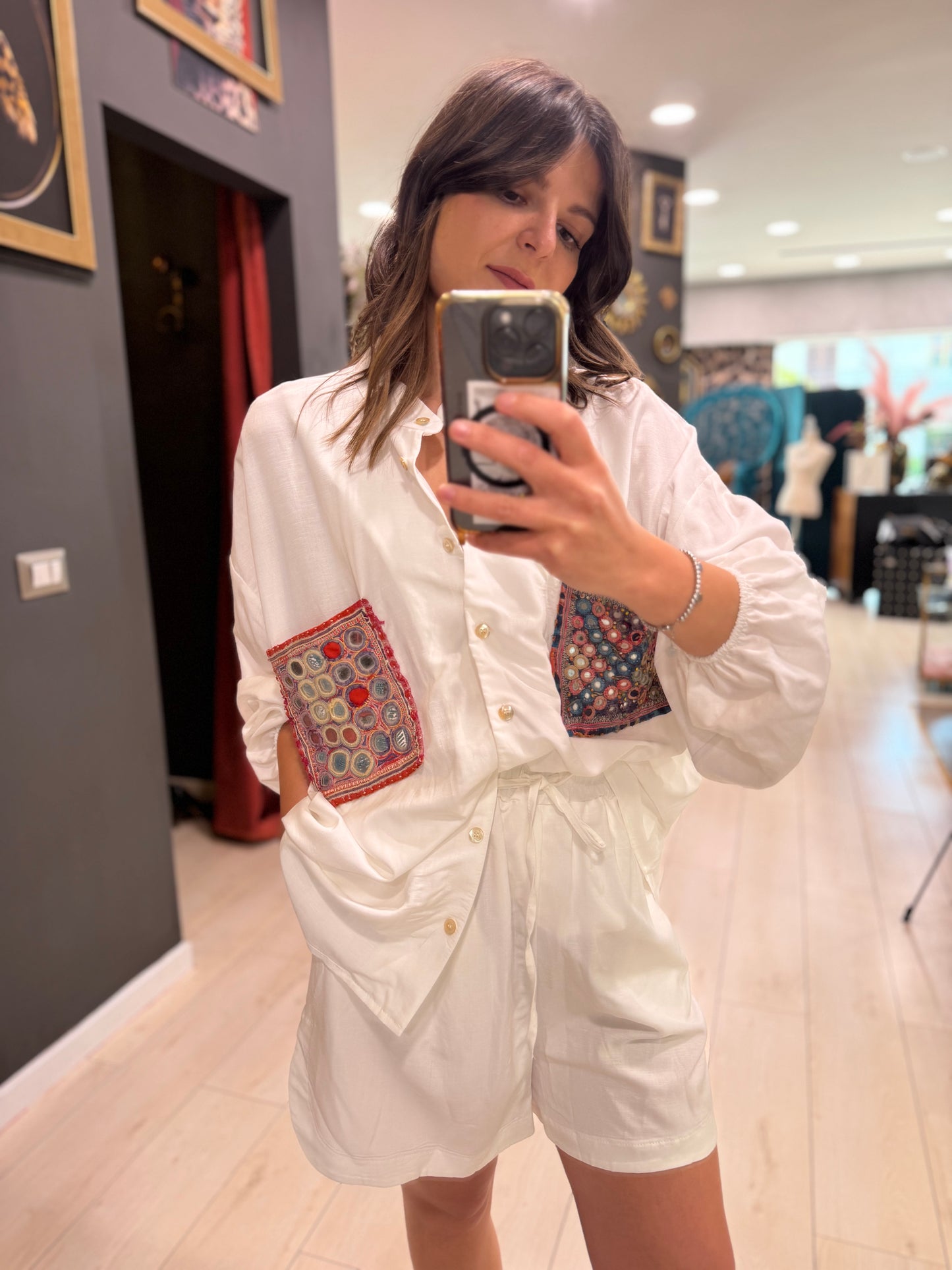 CAMICIA OVER ‘LUNA’ SOUVENIR
