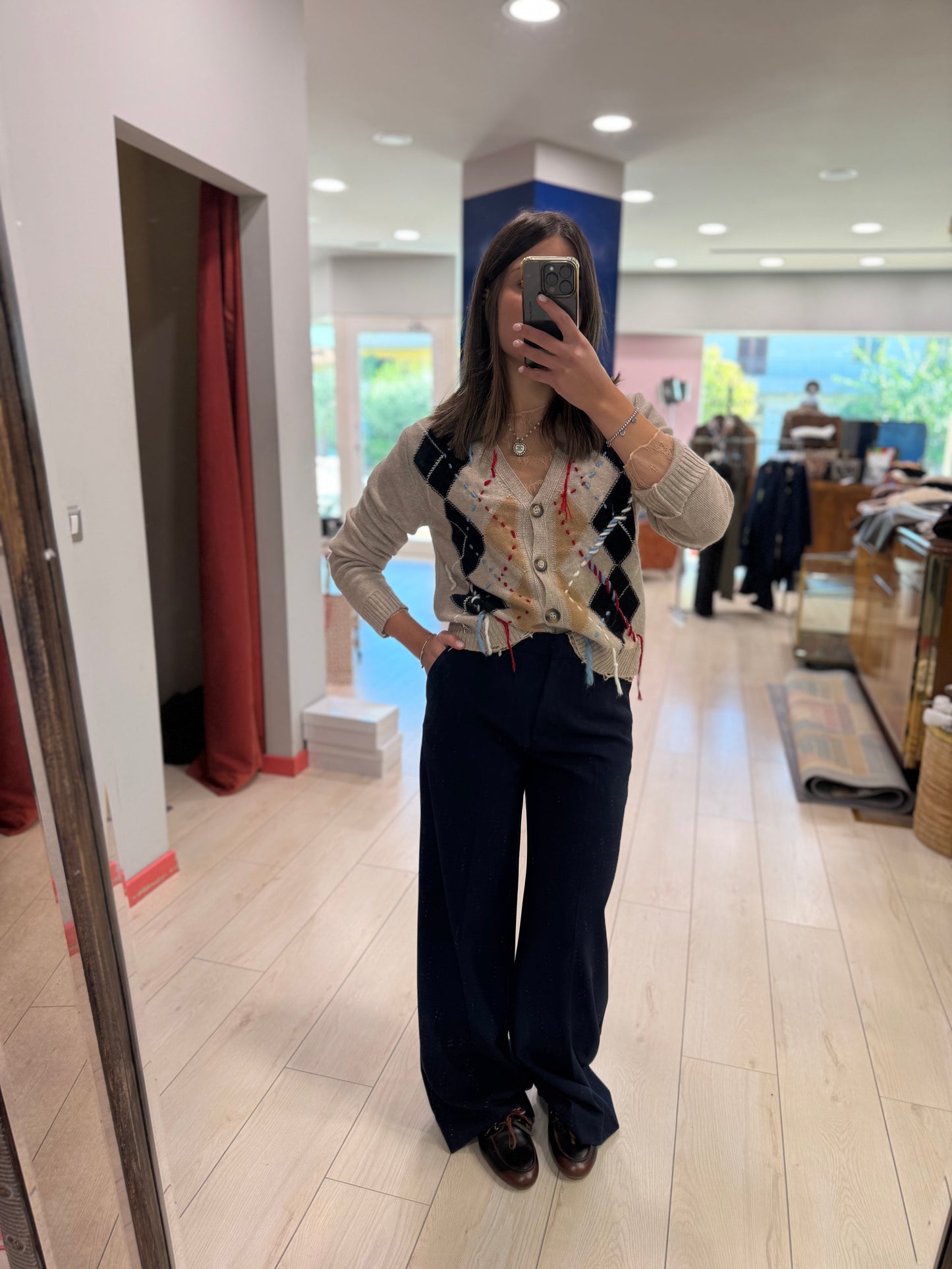 CARDIGAN A ROMBI SOUVENIR