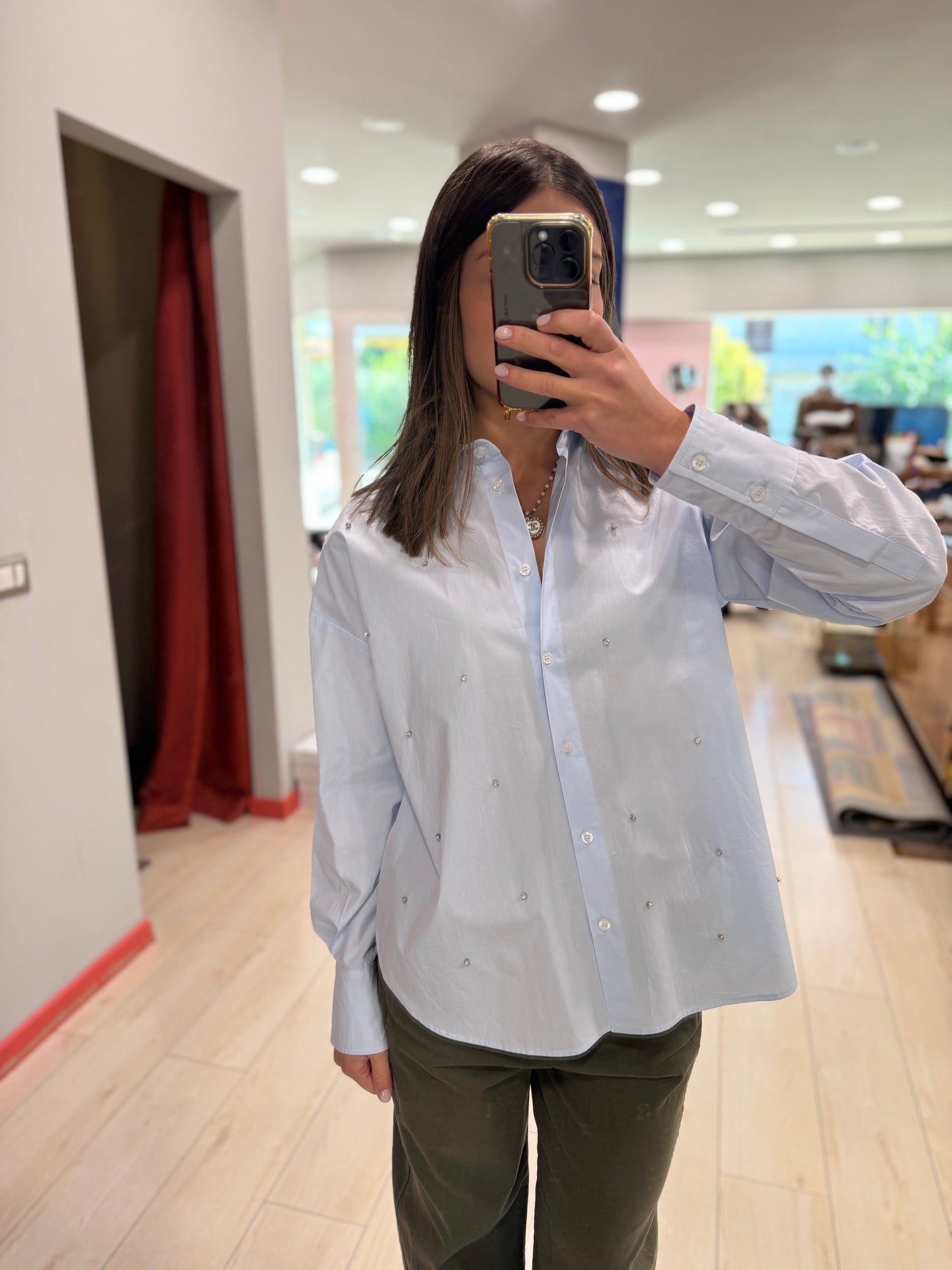 CAMICIA STRASS REGULAR FIT PHILIA LOFT
