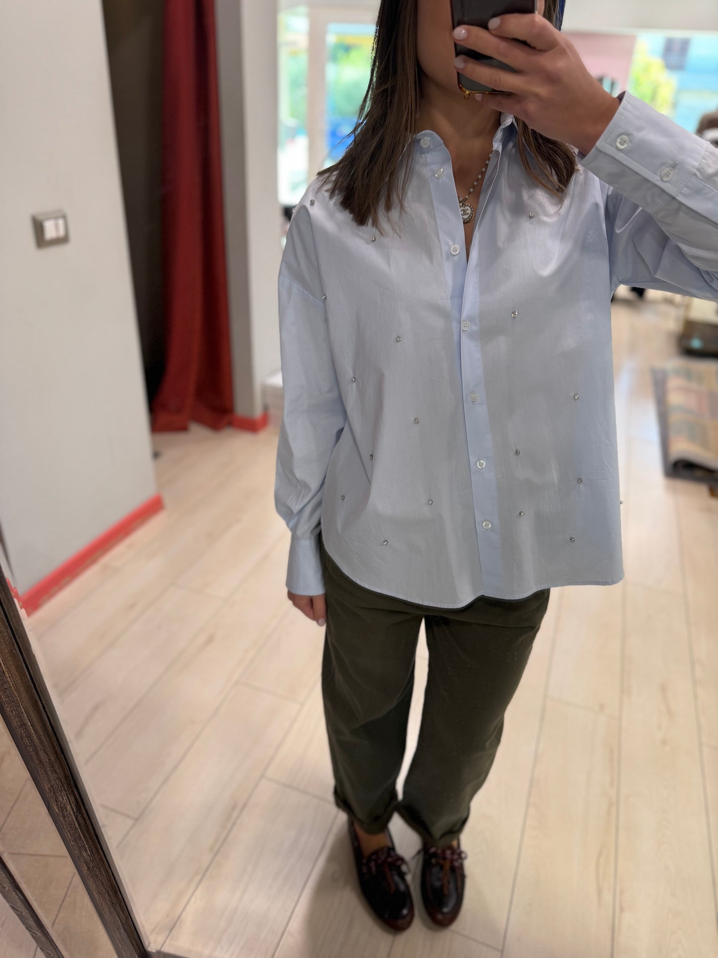 CAMICIA STRASS REGULAR FIT PHILIA LOFT