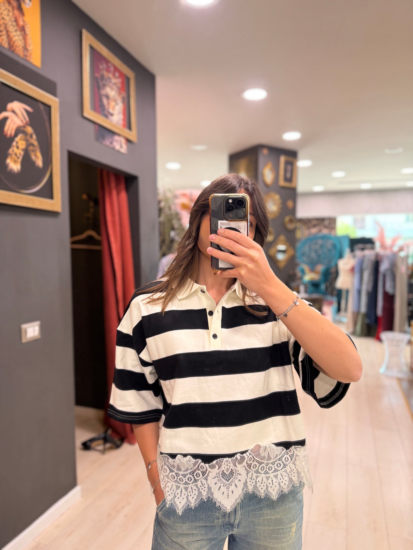 POLO CON PIZZO DONTWAIT
