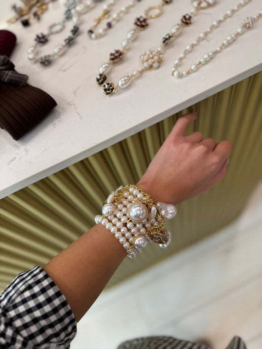 MAXI BRACCIALE PERLE DONTWAIT