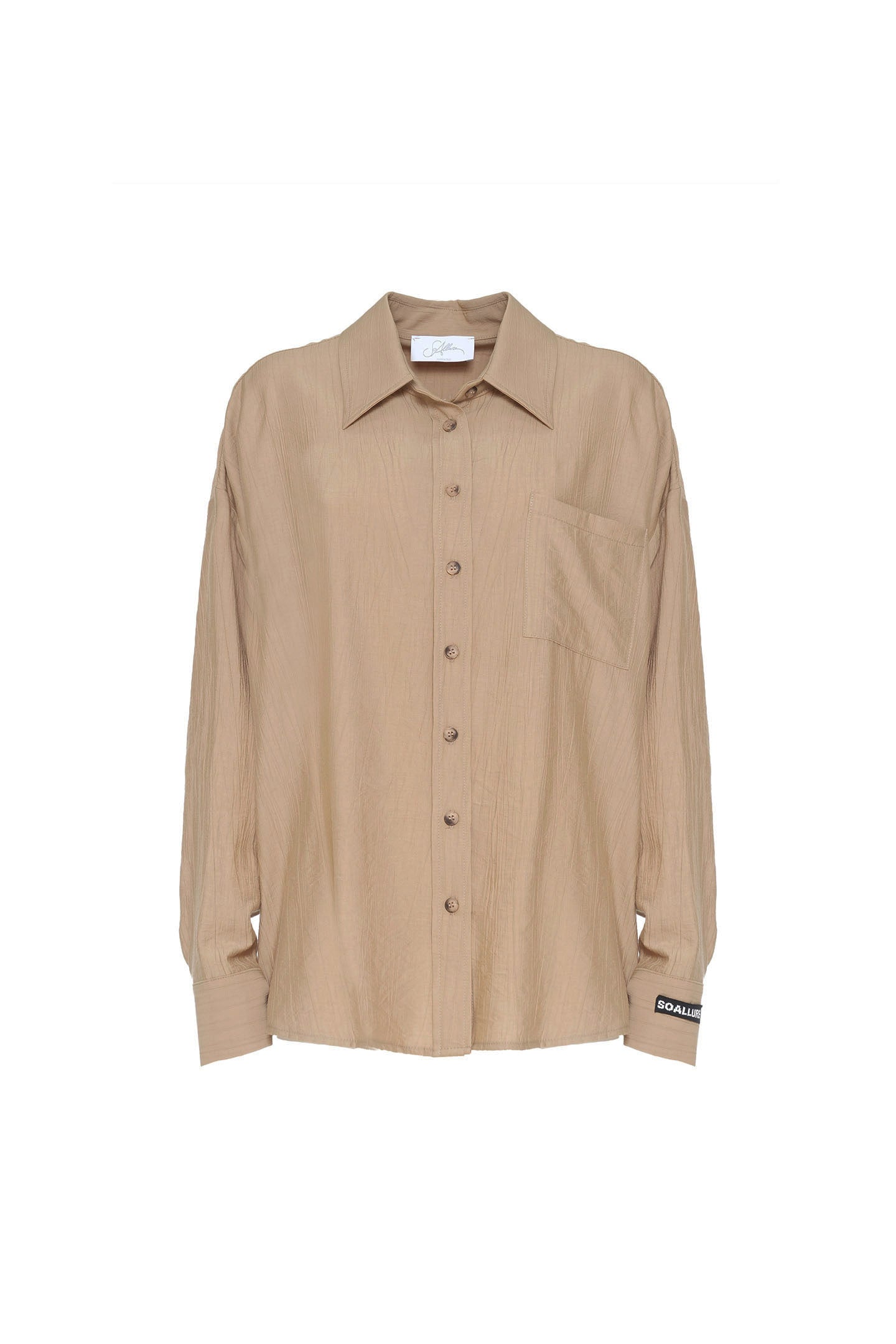 CAMICIA IN CREPÉ CON TASCHINO SOALLURE