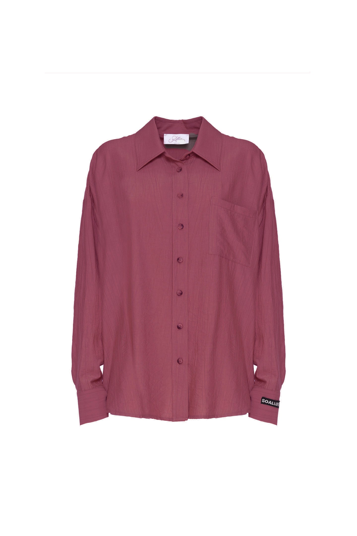 CAMICIA IN CREPÉ CON TASCHINO SOALLURE