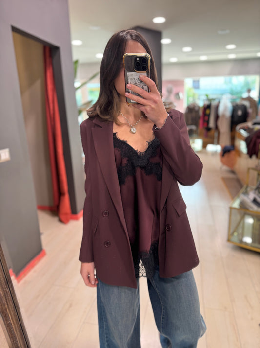 TOP IN RASO CON PIZZO SOALLURE