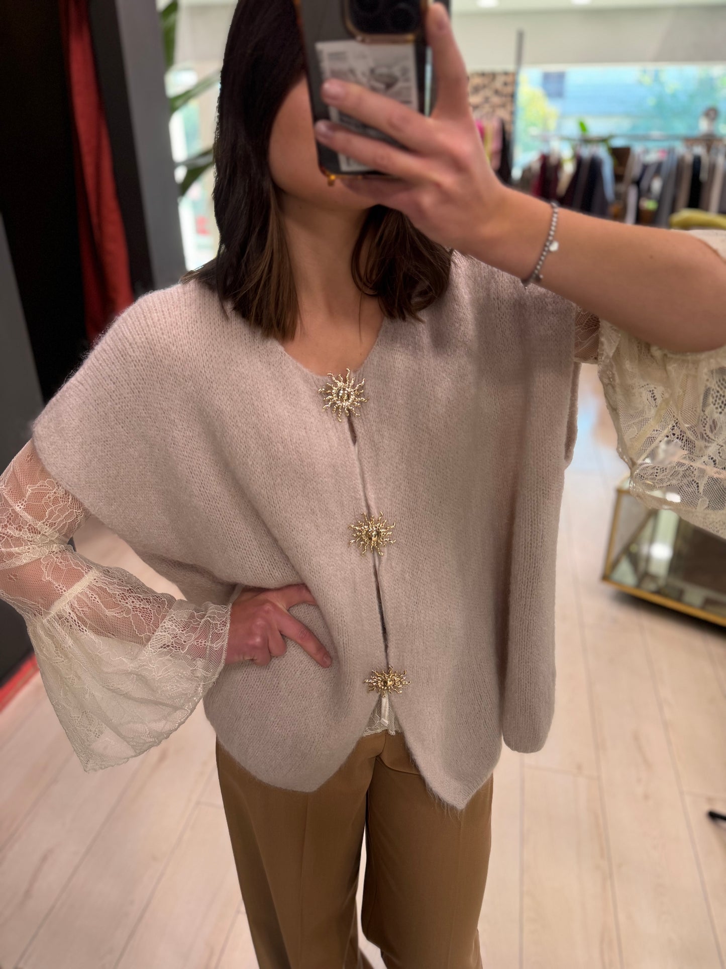 GILET BOTTONI GIOIELLO DONTWAIT