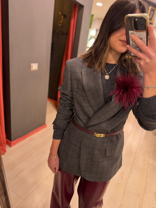 CINTURA IN PELLE DETTAGLIO ORO DONTWAIT