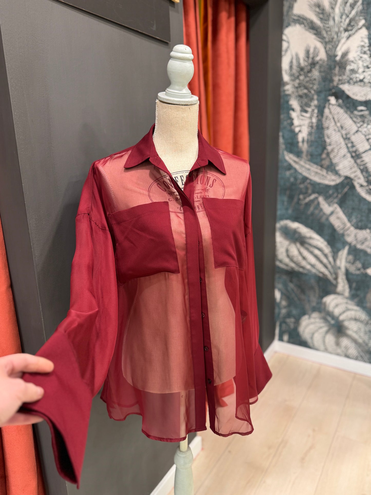 CAMICIA TULLE  ANIYEBY