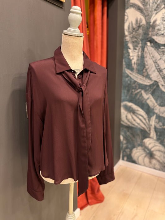 CAMICIA CON CRAVATTA IN VISCOSA SOALLURE