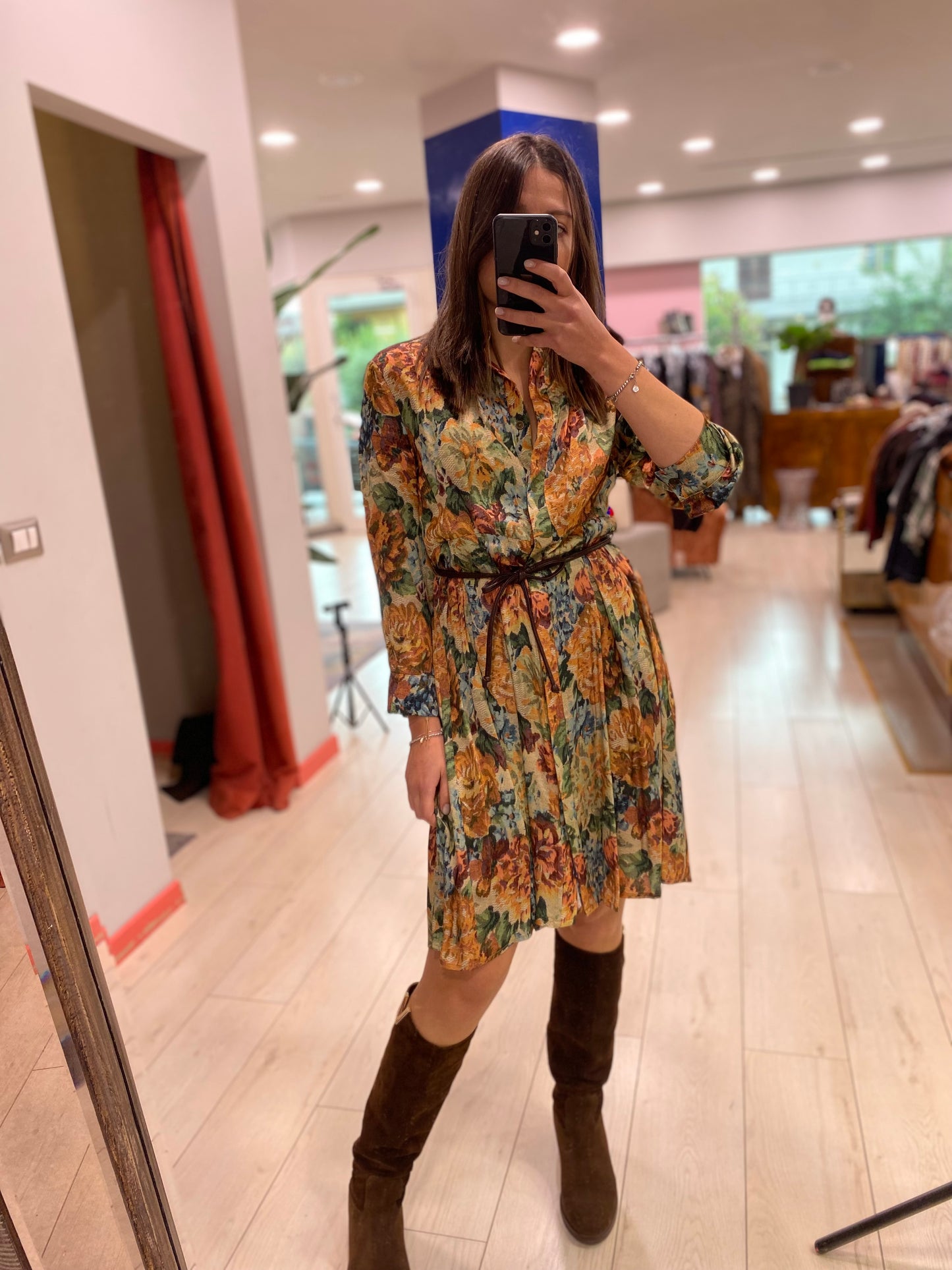 ABITO CHEMISIER CORTO IN FANTASIA TENSIONEIN