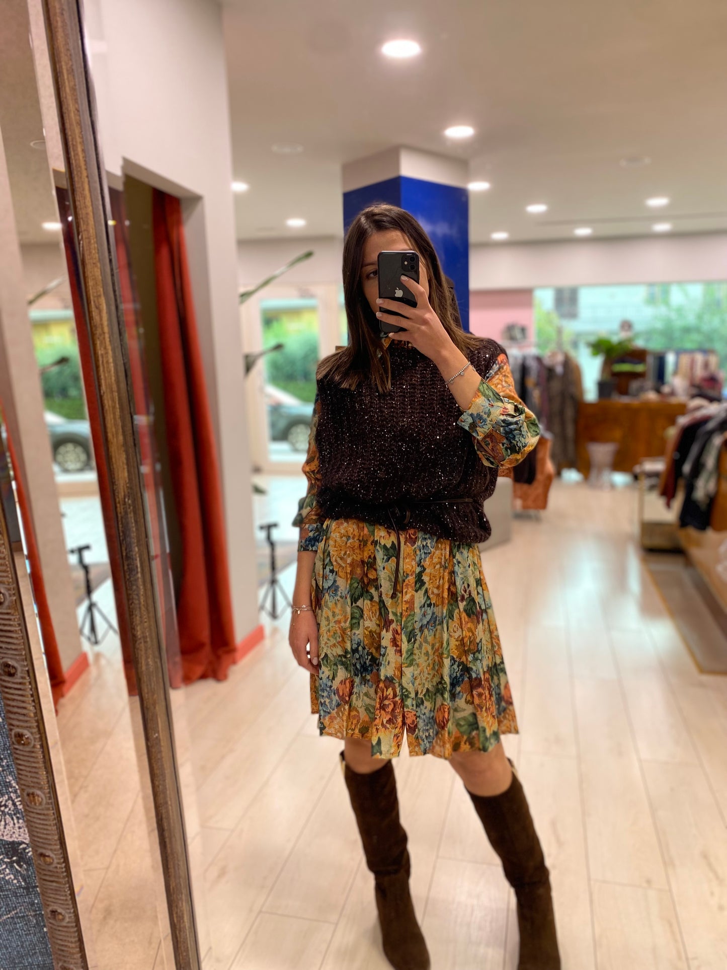 ABITO CHEMISIER CORTO IN FANTASIA TENSIONEIN