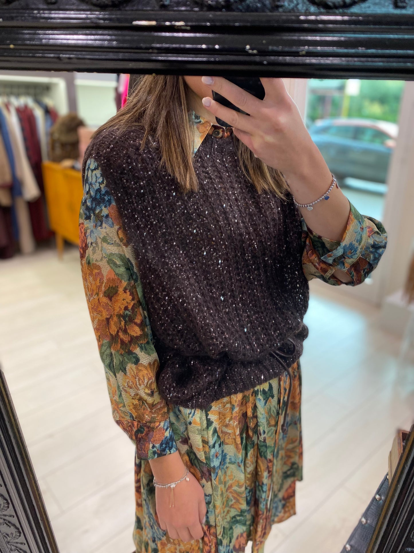 GILET CON PAILLETTES TENSIONEIN