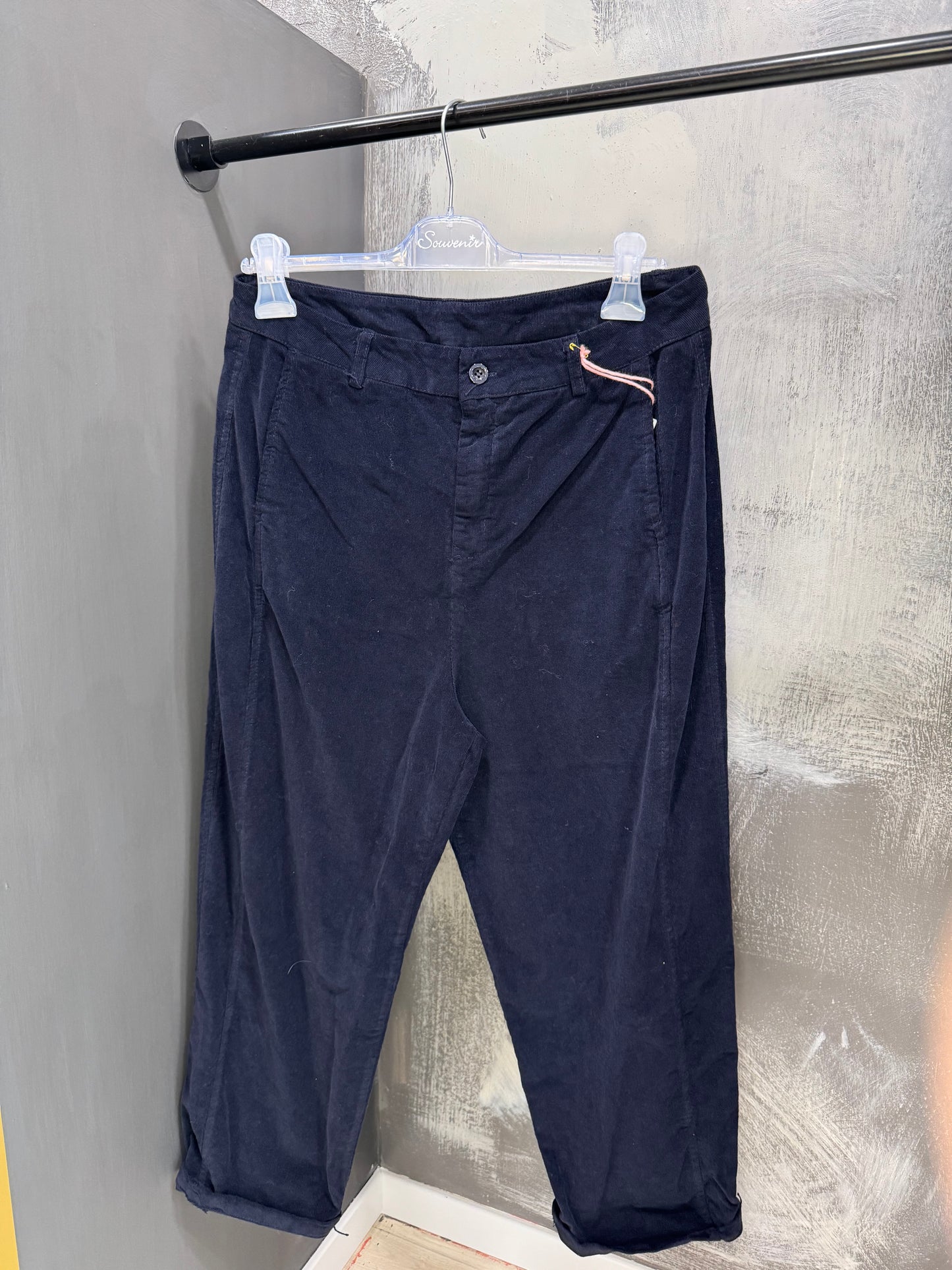 PANTALONE CARROT IN VELLUTO DONTWAIT
