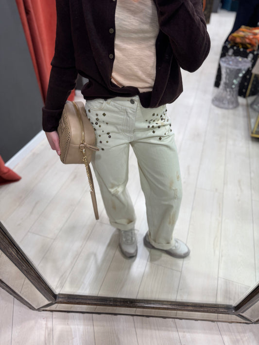 JEANS CON APPLICAZIONI SOUVENIR
