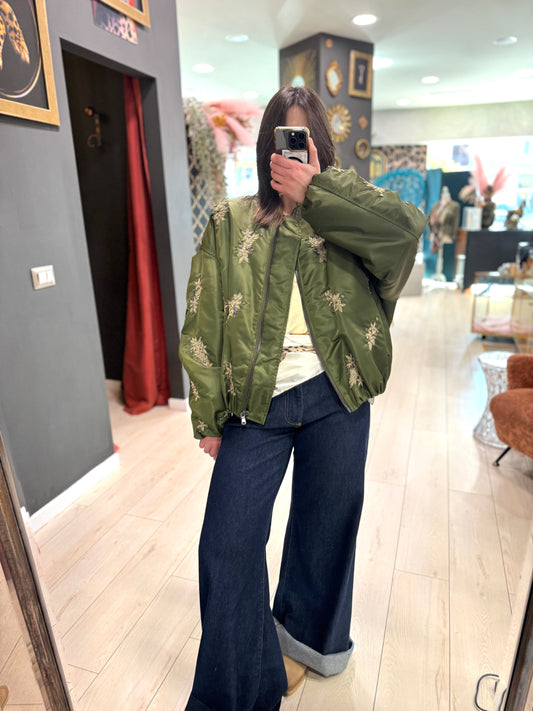 BOMBER CON RICAMI SOUVENIR