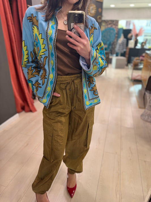 PANTALONE CARGO OLIO SOUVENIR